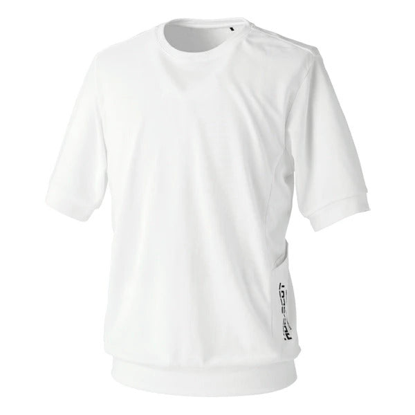 HOP-SCOT 半袖Tシャツ エアライトアークエッジポケット 作業服 作業着 メンズ レディース 春夏 吸汗速乾 軽量 ストレッチ 高通気 消臭 脇ポケット ユニセックス