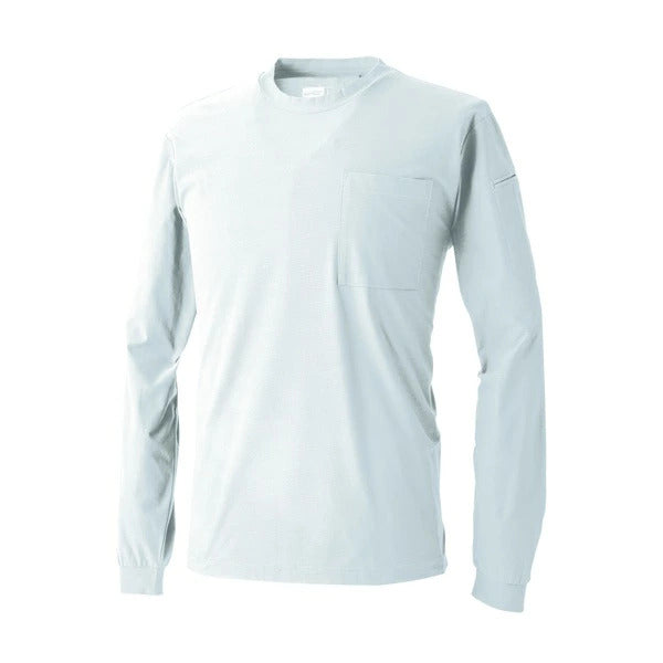 HOP-SCOT UVドライストレッチ長袖Tシャツ メンズ 春夏 作業服 作業着 長袖Tシャツ 吸汗速乾 UVカット ストレッチ 消臭 通気性 軽量