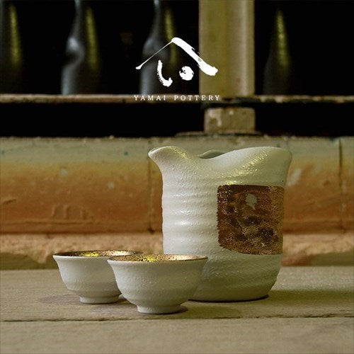 美濃焼/toki/minoyaki/japan/酒器/セット/酒器セット/お猪口/徳利/おちょこ/ペア/とっくり/白結晶片口金巻/陶器/手作り/2号/食器/結婚祝い/還暦祝い/祝い/還暦/プレゼント/ギフト/ギフトセット/食器セット/お土産/