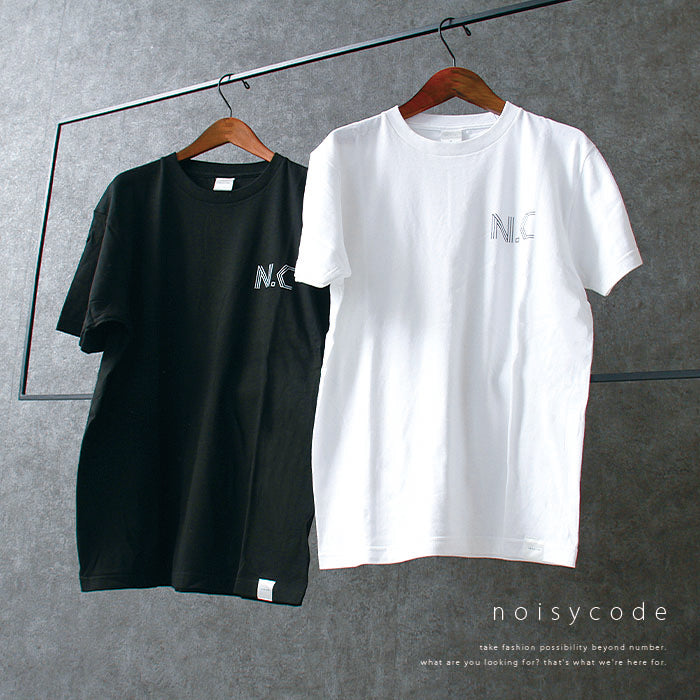 noisycode tシャツ オリジナル レディース メンズ ブランド デザインtシャツ ペア 綿100% 半袖 おしゃれ プルオーバー プリント ロゴ 文字 英字 プルオーバー テ