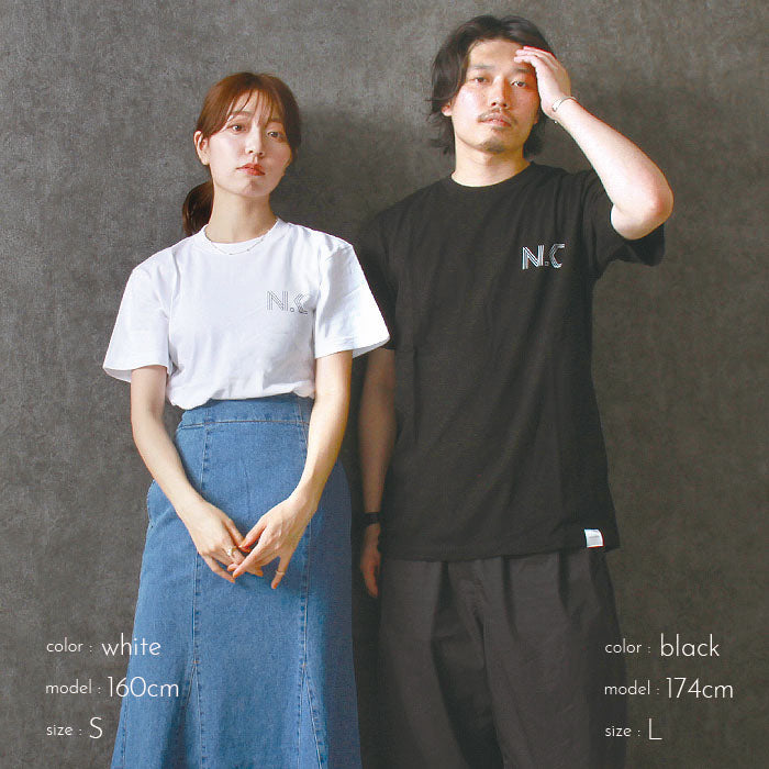 noisycode tシャツ オリジナル レディース メンズ ブランド デザインtシャツ ペア 綿100% 半袖 おしゃれ プルオーバー プリント ロゴ 文字 英字 プルオーバー テ