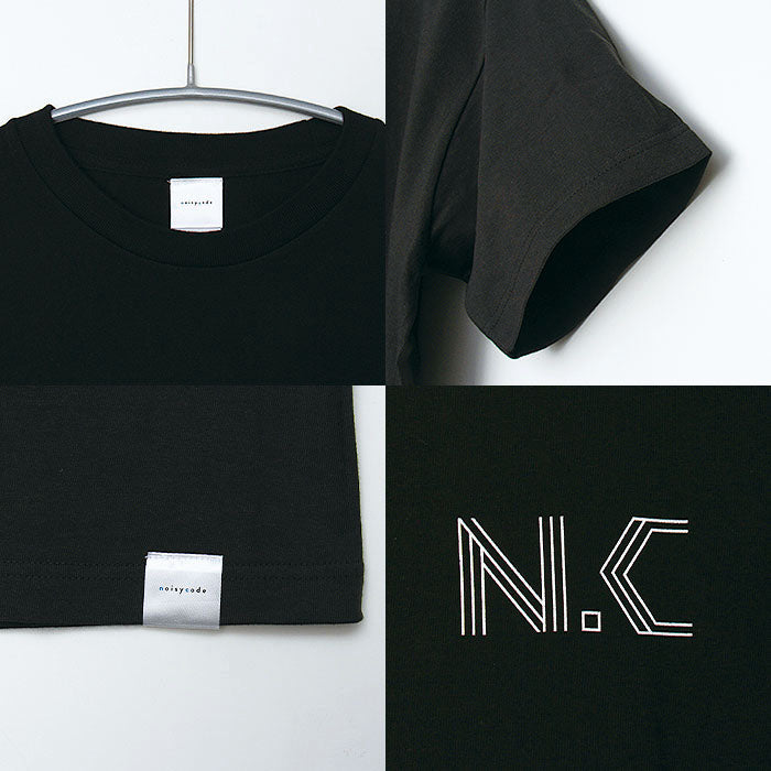 noisycode tシャツ オリジナル レディース メンズ ブランド デザインtシャツ ペア 綿100% 半袖 おしゃれ プルオーバー プリント ロゴ 文字 英字 プルオーバー テ
