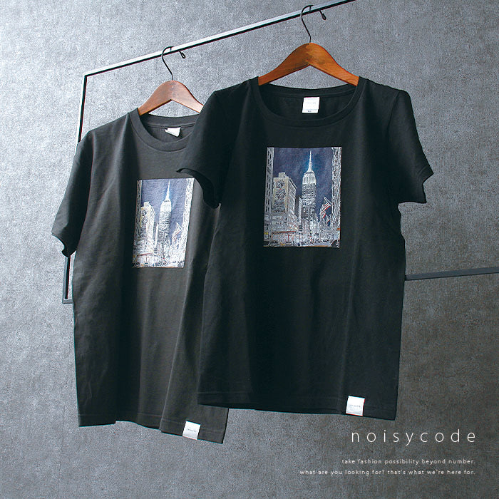 noisycode tシャツ フォト フォトTシャツ オリジナル レディース メンズ ブランド デザインtシャツ ペア 綿100% 半袖 おしゃれ プルオーバー プリント ロゴ 文字