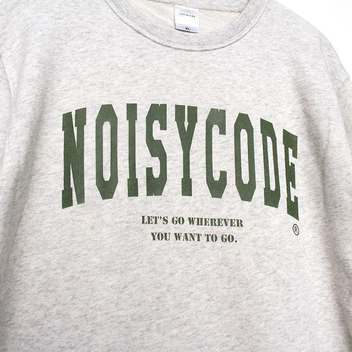 noisycode スウェット キッズ 女の子 男の子 かわいい 綿100% スエット 長袖 家族 お揃い オリジナル プルオーバー トレーナー デザイン ロゴ ライトトレーナー