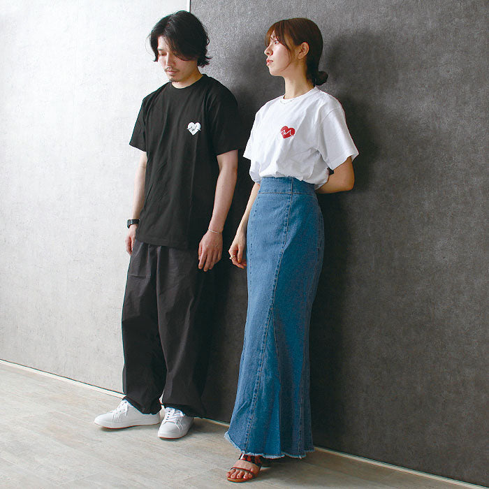 noisycode tシャツ ワンポイント オリジナル レディース メンズ ブランド デザインtシャツ ペア 綿100% 半袖 おしゃれ プルオーバー プリント ロゴ 文字 英字