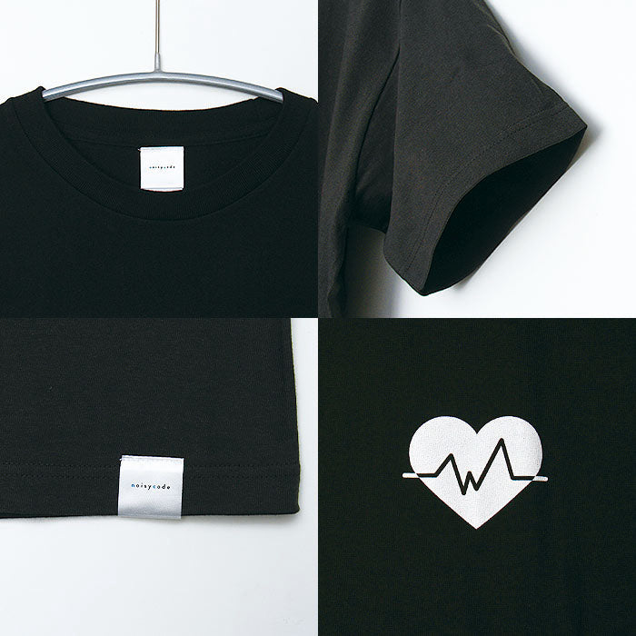noisycode tシャツ ワンポイント オリジナル レディース メンズ ブランド デザインtシャツ ペア 綿100% 半袖 おしゃれ プルオーバー プリント ロゴ 文字 英字