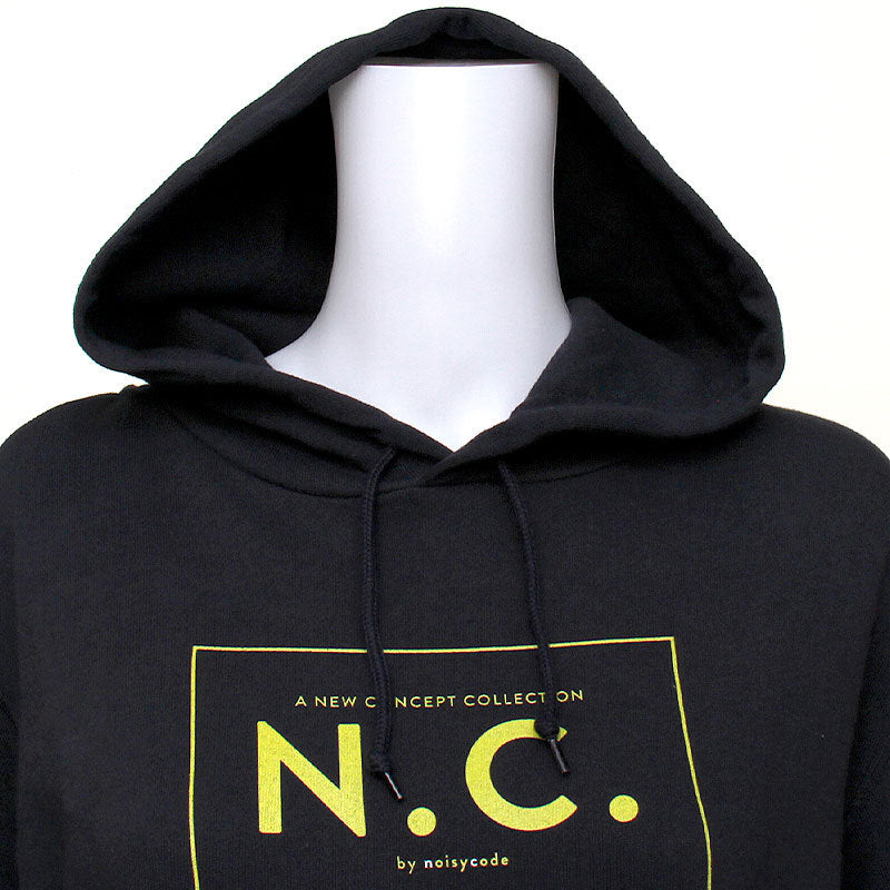noisycode パーカー キッズ 女の子 男の子 かわいい 綿100% スウェット パーカ スエット 長袖 ブラウンロゴ n.c. カレッジロゴ 家族 お揃い オリジナル プルオー