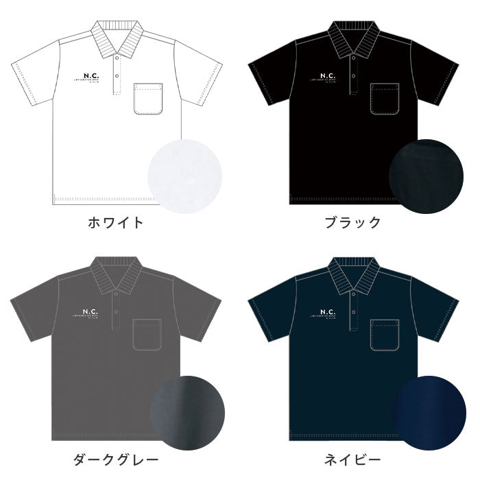 noisycode ポロシャツ オリジナル ポロ レディース メンズ ブランド ポケット付 ポケット デザインポロシャツ ペア 半袖 おしゃれ プルオーバー プリント ロゴ