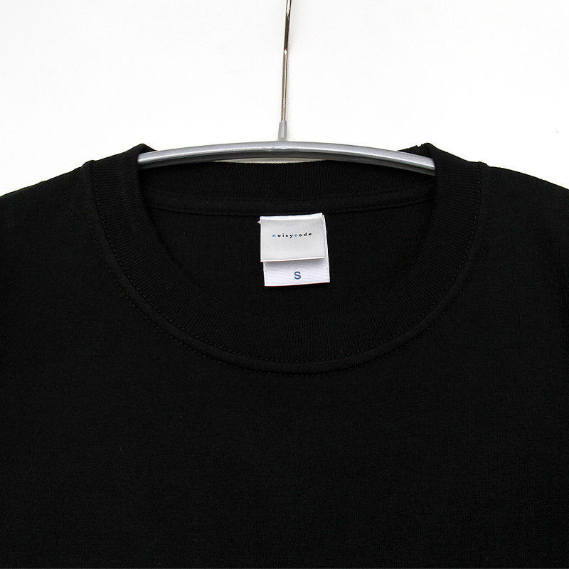 noisycode tシャツ オリジナル レディース メンズ ブランド デザインtシャツ 綿100% 厚手 7.4oz 春 夏 半袖 おしゃれ プルオーバー タンバリン プリント ロゴ