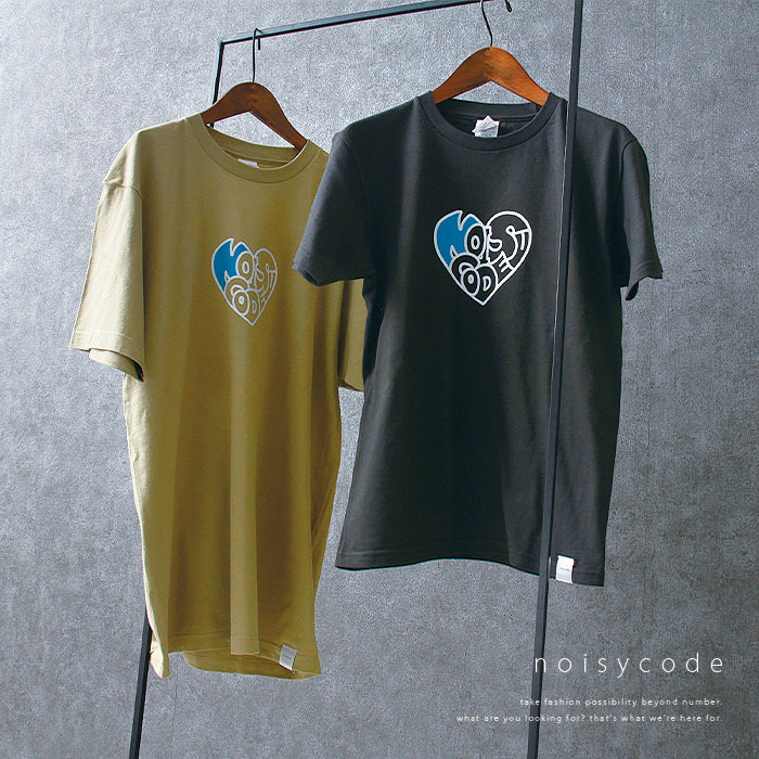 noisycode tシャツ オリジナル レディース メンズ ブランド デザインtシャツ ペア 綿100% 半袖 おしゃれ プルオーバー プリント ロゴ 文字 英字 プルオーバー テ