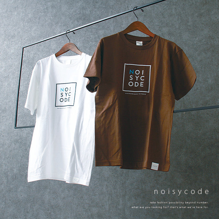 noisycode tシャツ オリジナル レディース メンズ ブランド デザインtシャツ ペア 綿100% 半袖 おしゃれ プルオーバー プリント ロゴ 文字 英字 プルオーバー テ