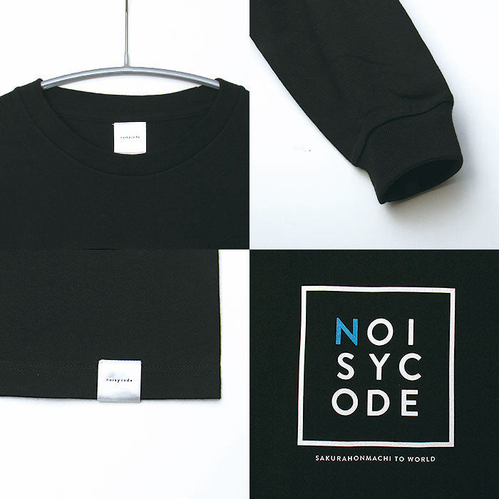 noisycode tシャツ オリジナル レディース メンズ ブランド デザインtシャツ ペア 綿100% 長袖 おしゃれ プルオーバー プリント ロゴ 文字 英字 プルオーバー テ