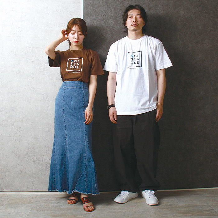 noisycode tシャツ オリジナル レディース メンズ ブランド デザインtシャツ ペア 綿100% 半袖 おしゃれ プルオーバー プリント ロゴ 文字 英字 プルオーバー テ