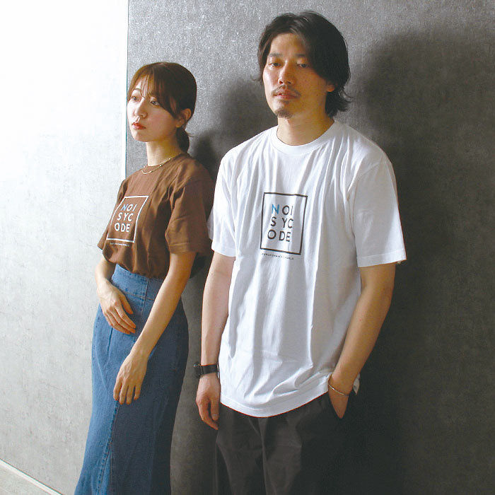 noisycode tシャツ オリジナル レディース メンズ ブランド デザインtシャツ ペア 綿100% 半袖 おしゃれ プルオーバー プリント ロゴ 文字 英字 プルオーバー テ