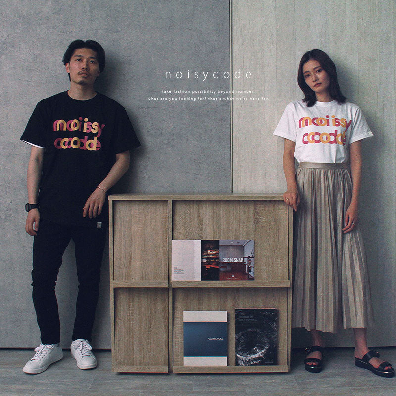 noisycode tシャツ オリジナル レディース メンズ ブランド デザインtシャツ 綿100% 厚手 7.4oz 春 夏 半袖 おしゃれ プルオーバー プリント ロゴ