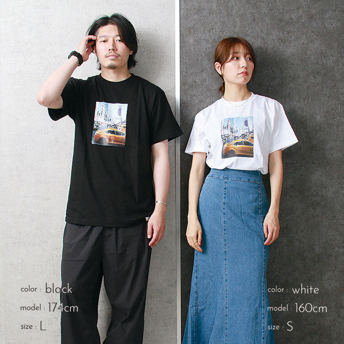 noisycode tシャツ フォトプリント フォト フォトTシャツ オリジナル レディース メンズ ブランド デザインtシャツ ペア 綿100% 半袖 おしゃれ プルオーバー