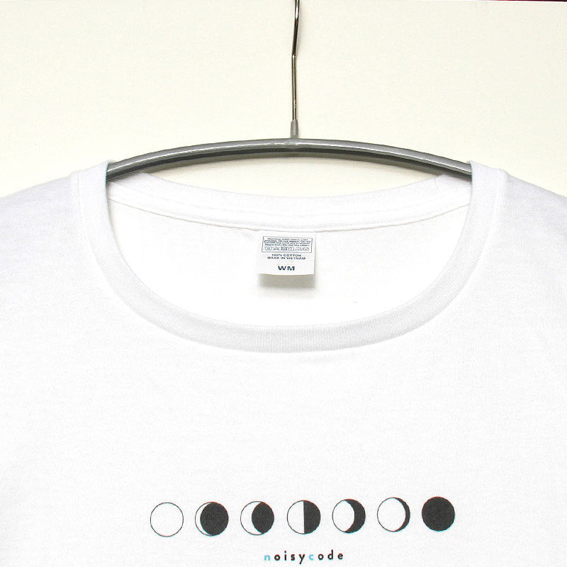 noisycode tシャツ オリジナル 月 moon ルナ レディース メンズ ブランド デザインtシャツ ペア 綿100% 半袖 おしゃれ プルオーバー プリント ロゴ 文字 英字