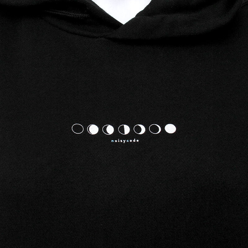 noisycode パーカー レディース 綿100% メンズ 長袖 月 moon runa カレッジロゴ オリジナル フーディー フード パーカ プルオーバーパーカー デザイン ロゴ プル