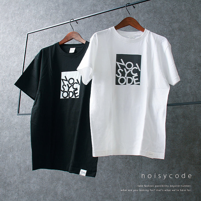noisycode tシャツ ロゴTシャツ オリジナル レディース メンズ ブランド デザインtシャツ ペア 綿100% 半袖 おしゃれ プ