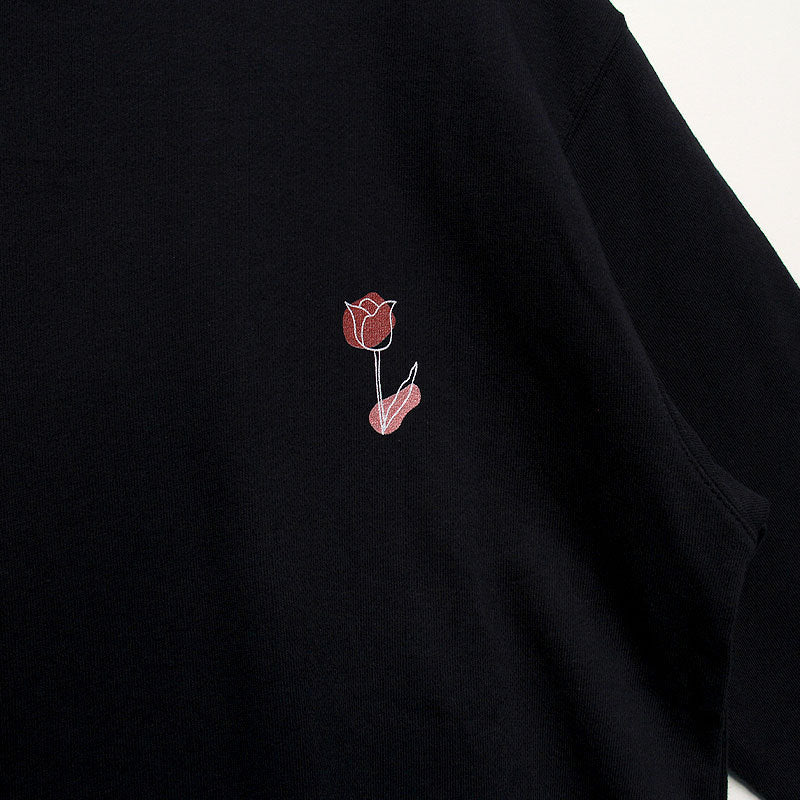 noisycode スウェット キッズ 女の子 男の子 かわいい 綿100% スエット 長袖 チューリップ 花 絵 家族 お揃い オリジナル プルオーバー トレーナー デザイン