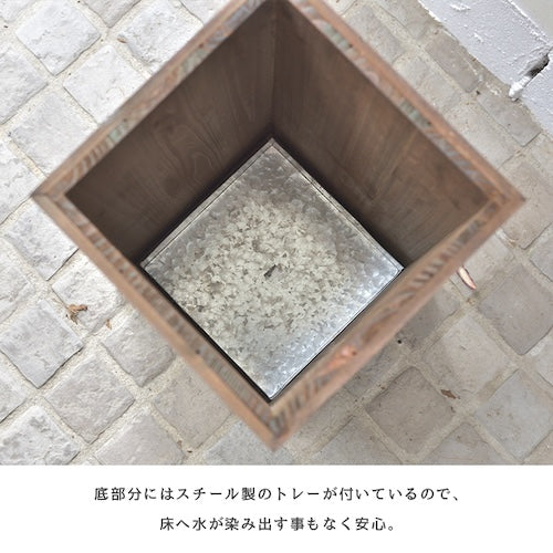 傘立て傘入れアンブレラスタンド玄関かさ収納ヴィンテージ調木製木北欧木箱木材四角長方形コンパクトスリム水受けトレー付き通気性清潔おしゃれカフェシンプル安定感店舗ナチュラルかわいい一人暮らしazm家具