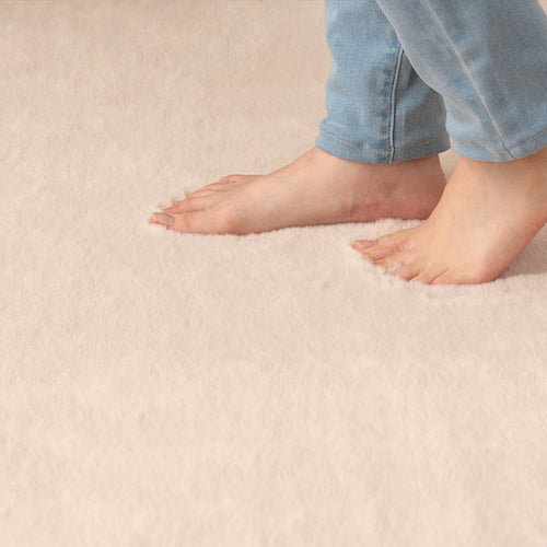 ラグマットふわふわファーやわらかい130cm180cm130×180かわいいシンプルおしゃれ北欧韓国インテリア四角長方形角形