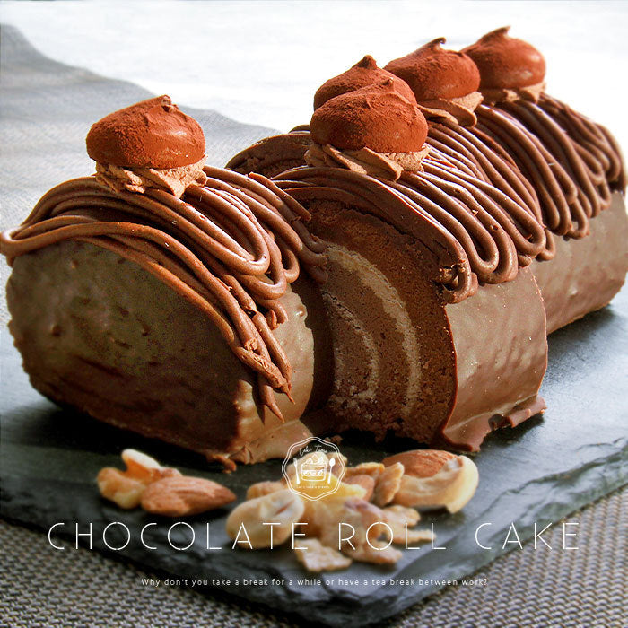 チョコロールケーキ ロールケーキ チョコ チョコレート ケーキ 20cm バレンタイン ホワイトデー クーネルチュール ガナッシュ 冷凍 冷凍ケーキ スイーツ