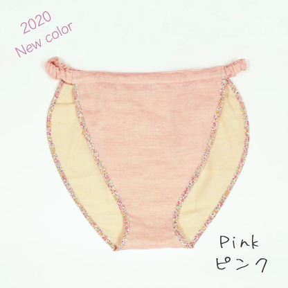 締め付けゼロ！ ふんどしショーツス オーガニックコットンダブルガーゼ ｜ ふんどしパンツ 女性用 レディース 締め付けない ゆったり 綿 下着 ナイトショーツ フンティー ふんパン 旅行 トラベル 就寝 日本製 Fundy-Fundy『 フンディ-フンディ- 』