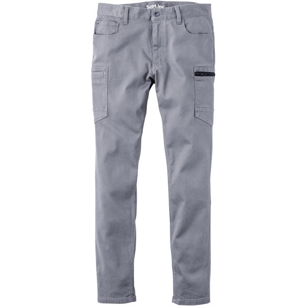 Scot.Inc ニットライクタイトスリムパンツ メンズ 通年 オールシーズン ストレッチ パンツ 作業服 作業着 ワークパンツ タイトスリム ドビー織り CUC