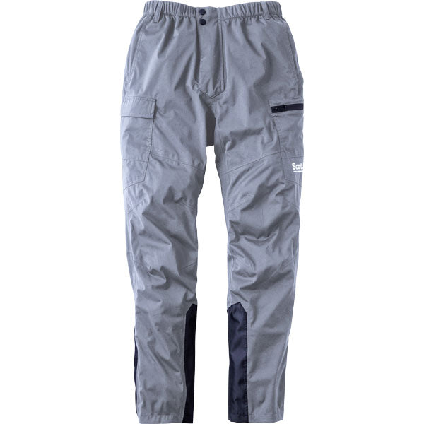 Scot.Inc 4WAYストレッチ オールウェザーパンツ メンズ レインパンツ 作業服 作業着 防水 透湿 ストレッチ 裾調整 収納ポーチ付き CUC