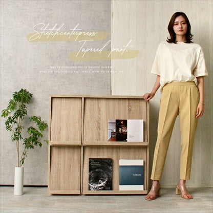 美脚テーパードパンツ送料無料センタープレスパンツレディーステーパードパンツレディースきれいめ美脚フォーマルオフィスビジネスOLらくちんパンツレディースゴム