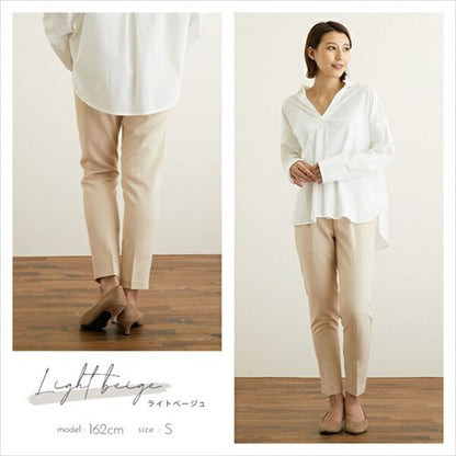 美脚テーパードパンツ送料無料センタープレスパンツレディーステーパードパンツレディースきれいめ美脚フォーマルオフィスビジネスOLらくちんパンツレディースゴム