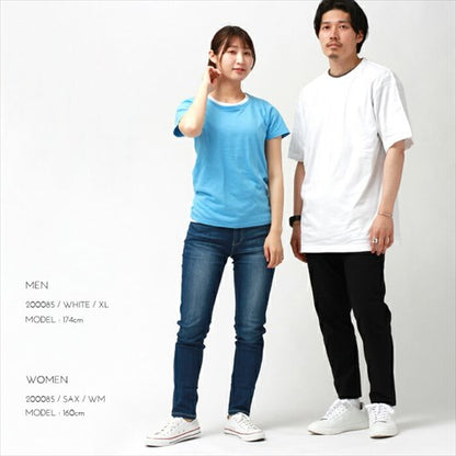 送料無料/tシャツ/レディース/半袖/綿100%/メンズ/春/夏/無地/シンプル/ベーシック/トップス/ペアルック/ユニセックス/大きいサイズ/sサイズ/小さいサイズ/服/プチプラ/クルーネック/オフィスカジュアル/楽ちん