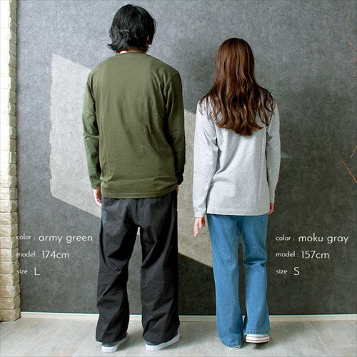 Tシャツ メンズ レディース 長袖 無地 シンプル 大きいサイズ ロングスリーブ ペア イベント ユニフォーム XS S M L XL 春 夏 秋 冬 作業着 吸汗 速乾 白 黒 グレー スポーツ カジュアル かわいい お出かけ 楽ちん ゆったり L