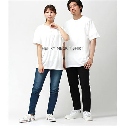 ヘンリーネックtシャツ/ヘンリーネック/半袖/tシャツ/レディース/綿100%/メンズ/春/夏/無地/シンプル/ベーシック/トップス/ペアルック/ユニセックス/大きいサイズ/sサイズ/小さいサイズ/服/プチプラ/