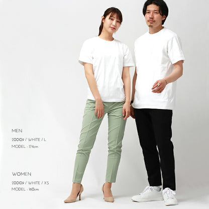 ポケット付き/tシャツ/レディース/ポケット/半袖/綿100%/メンズ/春/夏/無地/シンプル/ベーシック/トップス/ペアルック/ユニセックス/大きいサイズ/sサイズ/小さいサイズ/服/プチプラ/クルーネック/オフィス