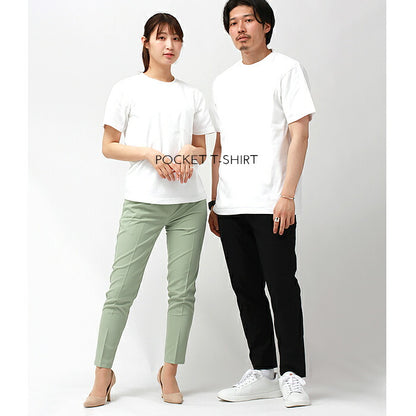 ポケット付き/tシャツ/レディース/ポケット/半袖/綿100%/メンズ/春/夏/無地/シンプル/ベーシック/トップス/ペアルック/ユニセックス/大きいサイズ/sサイズ/小さいサイズ/服/プチプラ/クルーネック/オフィス