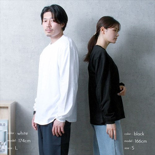 Tシャツ長袖メンズレディースティーシャツカットソー長袖tシャツルームウェア無地シンプルビッグTシャツ大きいサイズオーバーサイズ
