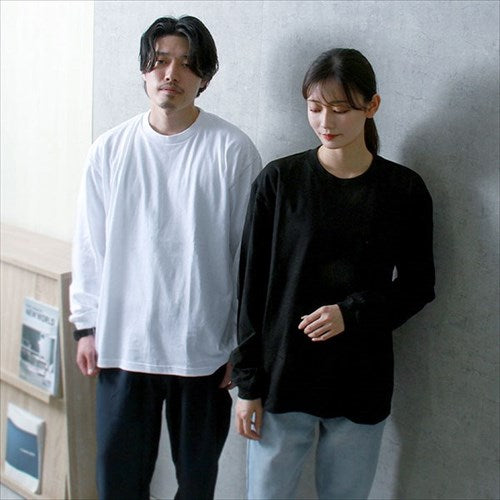 Tシャツ長袖メンズレディースティーシャツカットソー長袖tシャツルームウェア無地シンプルビッグTシャツ大きいサイズオーバーサイズ