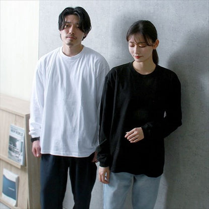 Tシャツ長袖メンズレディースティーシャツカットソー長袖tシャツルームウェア無地シンプルビッグTシャツ大きいサイズオーバーサイズ