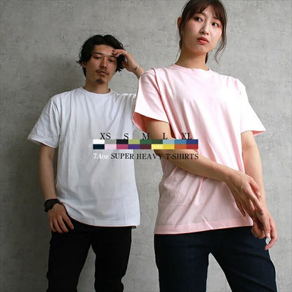 スーパーヘビーTシャツレディース半袖メンズ春夏無地シンプルベーシックトップスペアルックユニセックス大きいサイズsサイズ小さいサイズ服プチプラ１８色お出かけ