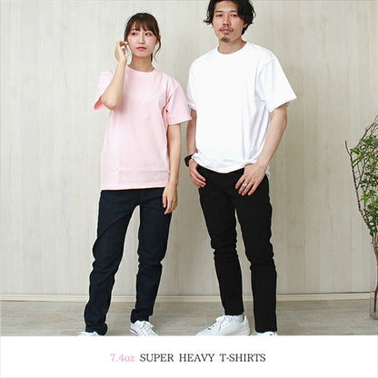 スーパーヘビーTシャツレディース半袖メンズ春夏無地シンプルベーシックトップスペアルックユニセックス大きいサイズsサイズ小さいサイズ服プチプラ１８色お出かけ