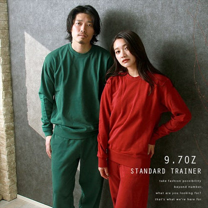 トレーナースウェットメンズレディース上下長袖無地厚手裏毛パイルシンプル大きいサイズリブロングスリーブペアイベントユニフォームXSSMLXL秋冬作業着