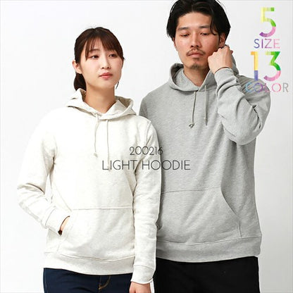 ライトプルオーバーパーカー 綿100％ ユニセックス 品番200216 商品画像16