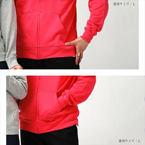 ライトジップパーカー 綿100％ ユニセックス 品番200217 商品画像15
