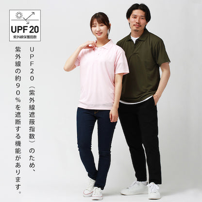 ドライポロシャツスポーツポロシャツレディース半袖吸汗速乾メンズ春夏無地畑仕事ユニホーム営業制服ドライトレーニングジムヨガuvカットシンプルベーシックトップスペアルックユニセックス