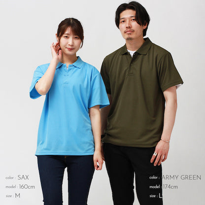ドライポロシャツスポーツポロシャツレディース半袖吸汗速乾メンズ春夏無地畑仕事ユニホーム営業制服ドライトレーニングジムヨガuvカットシンプルベーシックトップスペアルックユニセックス