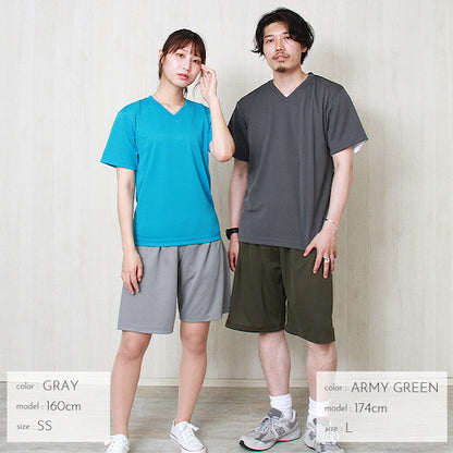 ドライハーフパンツレディース半袖メンズ春夏無地シンプルベーシックボトムスペアルックユニセックス大きいサイズsサイズ小さいサイズ服プチプラ15色お出かけ