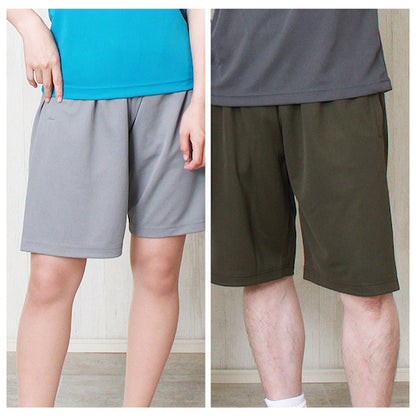 ドライハーフパンツレディース半袖メンズ春夏無地シンプルベーシックボトムスペアルックユニセックス大きいサイズsサイズ小さいサイズ服プチプラ15色お出かけ