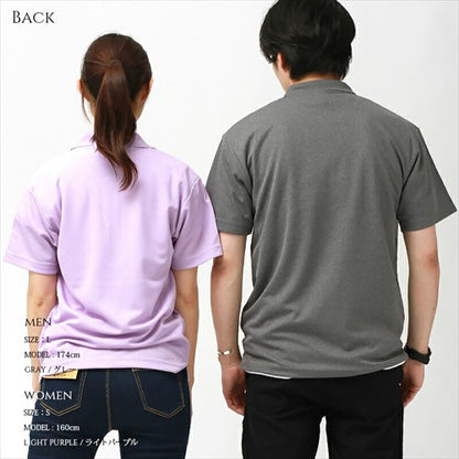 ドライポロシャツスポーツポロシャツレディース半袖吸汗速乾メンズ春夏無地畑仕事ユニホーム営業制服ドライトレーニングジムヨガuvカットシンプルベーシックトップスペアルックユニセックス